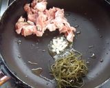 昆布と豚肉イリチー沖縄風！塩焼きそば作り方4写真