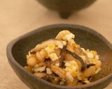 旨味たっぷり☆大豆と椎茸の黄身和え作り方6写真