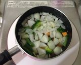 塩麹の白いハンバーグスープ作り方3写真