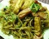 京壬生菜とお揚げの焼きそば作り方8写真