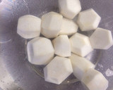 ✾里芋の白味噌バター✾柚子胡椒和え作り方3写真
