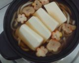 ★豆腐の卵とじ鍋焼きうどん★作り方2写真