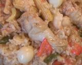 フライパンで美味しい本格パエリア作り方10写真
