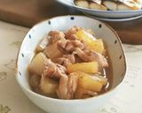 ホッとする味～。鶏肉と大根の煮もの作り方13写真