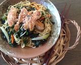 うまうま！鶏ワカメの塩焼きそば作り方4写真