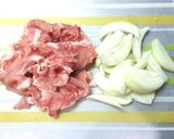 時短簡単☆豚こまペペロンチーノ作り方1写真