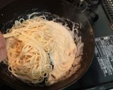いか塩辛クリーミィパスタ作り方4写真