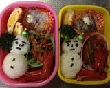 キャラ弁カンタンおにぎり18…雪だるま作り方6写真
