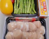 帆立貝柱とミニアスパラのバター醤油炒め作り方1写真