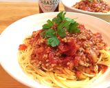 タバスコで旨辛パスタ☆HOTミートソース作り方5写真