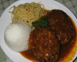 冷凍ハンバーグで☆トマト煮込みハンバーグ作り方5写真