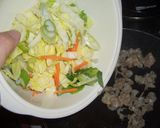 媛ポークとたっぷり野菜のあんかけ焼きそば作り方4写真