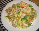 媛ポークとたっぷり野菜のあんかけ焼きそば作り方5写真