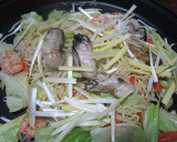 牡蠣と黄ニラの塩焼きそば作り方5写真