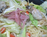 牡蠣と黄ニラの塩焼きそば作り方6写真
