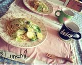 ♡キャベツとじゃがいものクリームパスタ♡作り方5写真