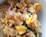 ほうれん草と豚肉のチャーハン作り方4写真