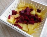 レンジで!真っ赤なビーツのポテトサラダ作り方1写真
