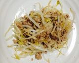 もやしとひき肉のあんかけオムレツ作り方3写真