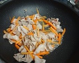 豚肉と切り干し大根のうどん焼き作り方2写真
