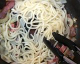 簡単!市販の素不要でカルボナーラうどん作り方8写真