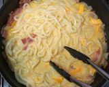 簡単!市販の素不要でカルボナーラうどん作り方9写真