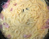 簡単!市販の素不要でカルボナーラうどん作り方10写真