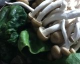 ほうれん草とベーコンとしめじの卵炒め作り方1写真