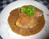 白ワインとクリーム風味のチキン作り方8写真