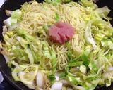 塩バター博多明太子焼きそば作り方7写真
