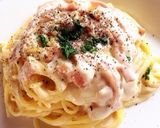 濃厚〜♡ベーコンときのこのクリームパスタ作り方7写真