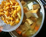 厚揚げ×なめこ　あったか味噌汁作り方3写真