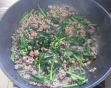 簡単！ほうれん草とひき肉の、あんかけ豆腐作り方2写真
