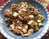 簡単！ほうれん草とひき肉の、あんかけ豆腐作り方6写真