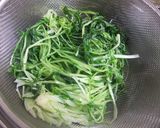 ピリッと美味しい～水菜のからし和え作り方1写真