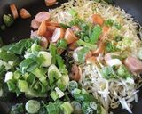 青ネギたっぷりそばめし作り方3写真