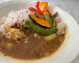 出汁がらで作る肉なし夏野菜カレー作り方7写真