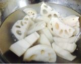 ほっこり♡れんこんの煮物作り方1写真