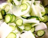 簡単!給食のサラダinはんぺん作り方2写真