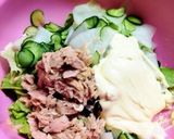 簡単!給食のサラダinはんぺん作り方4写真