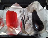 茄子とパプリカのスペイン風和え物作り方1写真