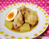 面取り簡単☆大根と鶏の手羽元煮込み作り方8写真