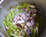 ふきと干しシイタケと鶏肉の炒め煮作り方9写真