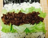 絶対美味しい恵方巻(焼肉＆まぐろユッケ)作り方9写真