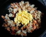 鮭ムニエルのリメイク炒飯作り方3写真
