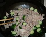 豚肉ときゅうりの梅肉炒め作り方4写真