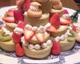 Xmasツリー風ロールケーキタワーケーキ作り方15写真