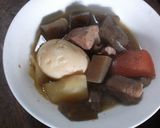 ブロック肉とこんにゃくの煮もの作り方7写真