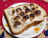 手焼き煎餅のようなマシュマロトースト♡作り方3写真