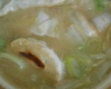 土鍋で余った焼き餃子の味噌汁作り方8写真